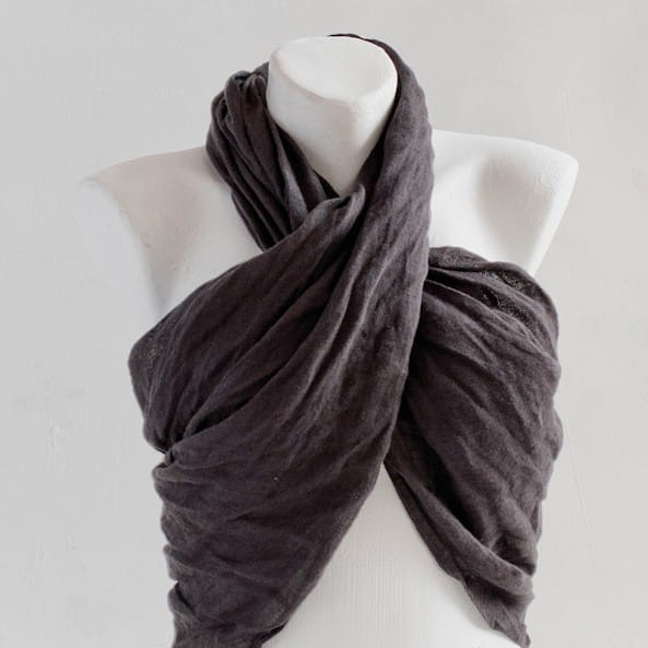 chusta lniana antracyt