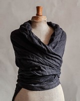 chusta lniana antracyt