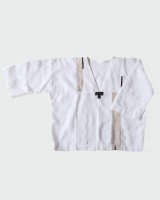 lniana bluzka w stylu japandi NOREN ART przód